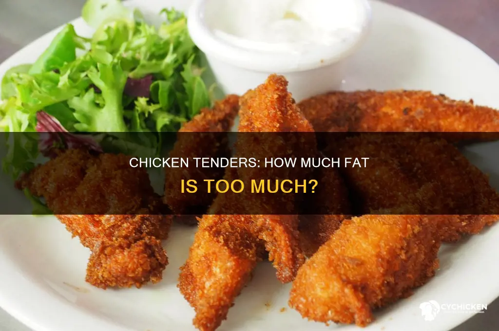 how many fat grams are in chicken tenders