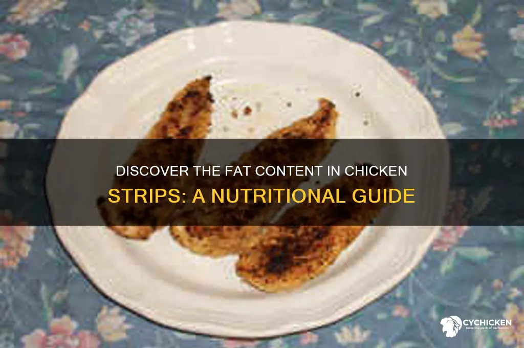 how many fat grams in chicken strips
