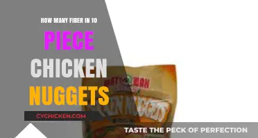 Fiber Content in 10-Piece Chicken Nuggets: A Nutritional Breakdown