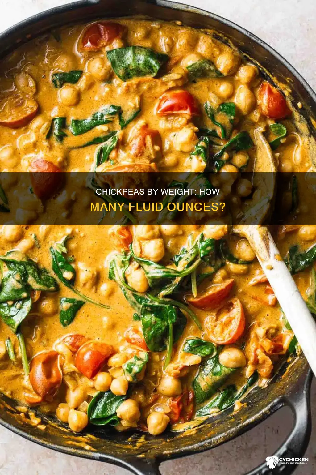 how many fkuid ounces is a pound of chick peas