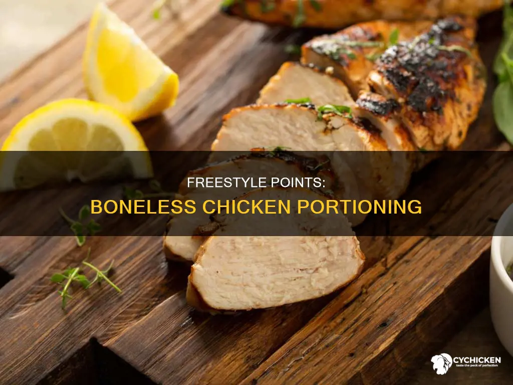 how many freestyle points in 30z of boneless chicken