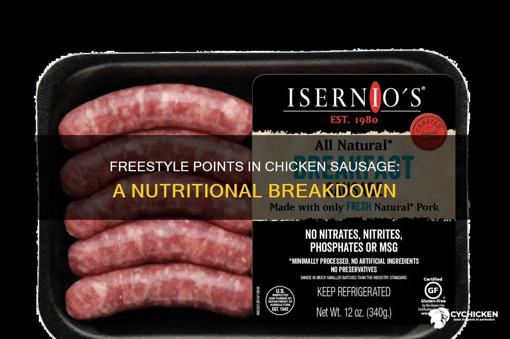 how many freestyle points in chicken sausage