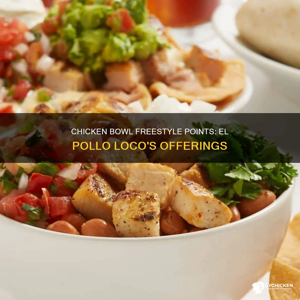 how many freestyle points is el pollo loco chicken bowl