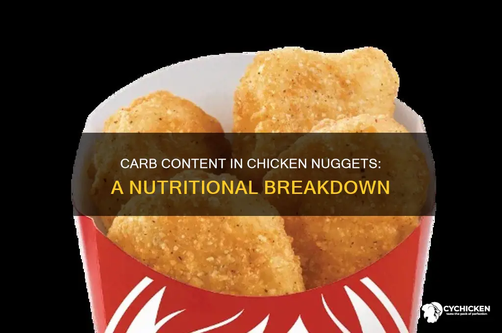 how many g of carbs are in chicken nuggets