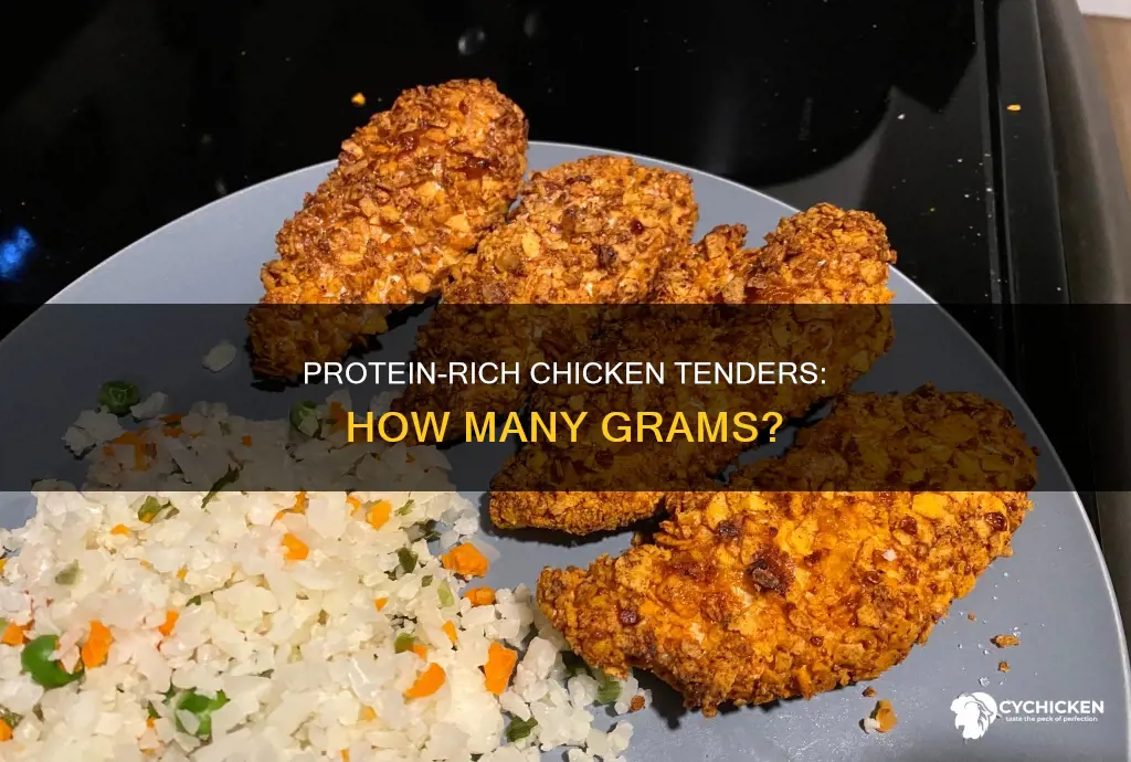 how many g of protein in a chicken tender