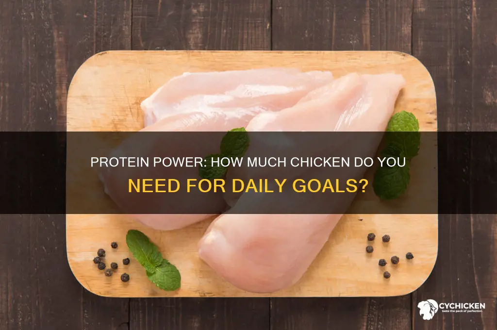 how many gram of protein in chicken