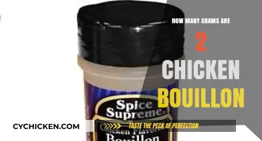 Chicken Bouillon Conversion: Grams in 2 Cubes Explained Simply