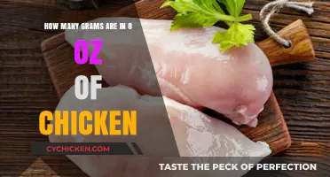 Grams in Chicken: 8 Oz Equals How Many Grams?