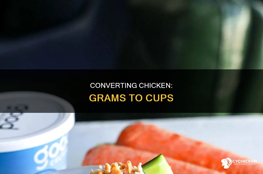 how many grams chicken equal how many cups