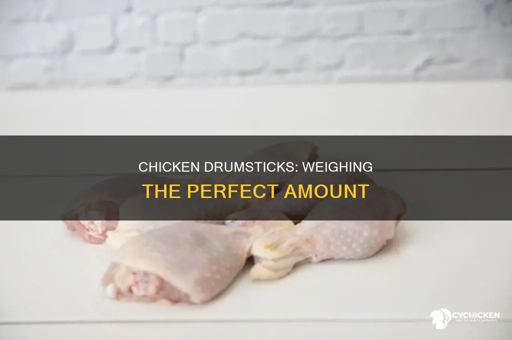 how many grams does a chicken drumstick weigh