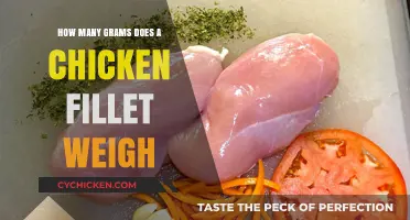 Chicken Fillet Weights: How Many Grams?