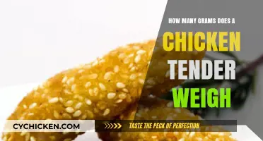 Chicken Tender Weights: How Many Grams?