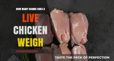 Live Chicken Weights: How Many Grams?