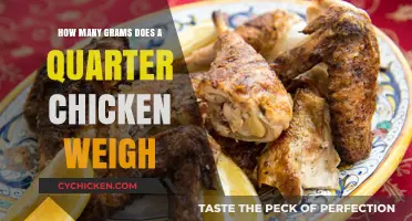 Quarter Chicken Weights: How Many Grams?