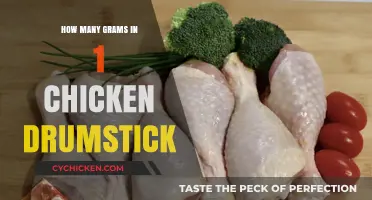 Chicken Drumstick Weight: Uncovering the Grams in One Piece