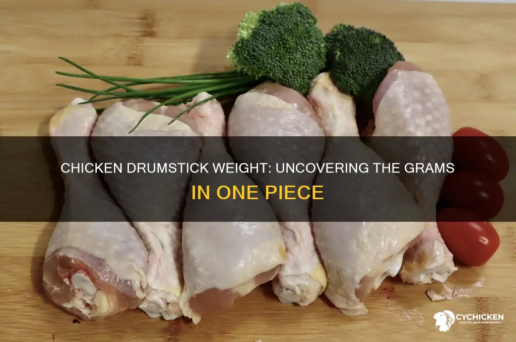 how many grams in 1 chicken drumstick