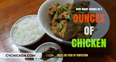 Converting 3 Ounces of Chicken to Grams: A Quick Guide
