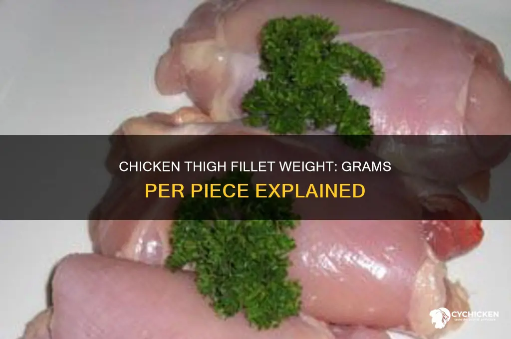 how many grams in a chicken thigh fillet