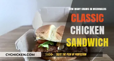McDonald's Classic Chicken Sandwich: Unveiling Its Gram Weight