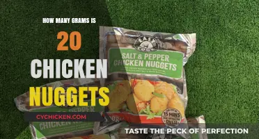 Chicken Nugget Weight: How Many Grams in 20 Pieces?