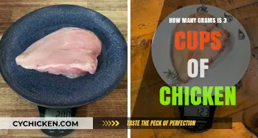 Converting Cups to Grams: Chicken Weight Conversion