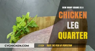 Chicken Leg Quarter: Weight and Nutrition Facts
