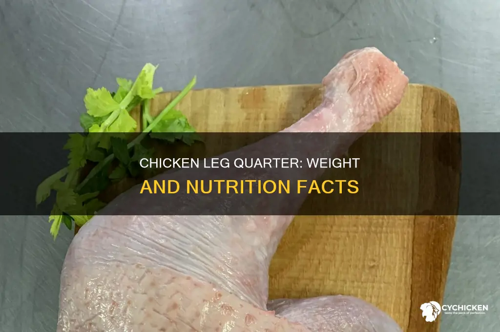 how many grams is a chicken leg quarter