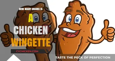 Chicken Wingette Weight: How Many Grams in a Serving?