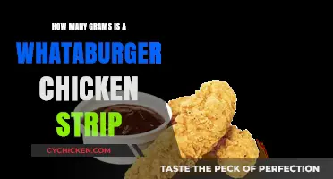 Whataburger Chicken Strip: How Many Grams?