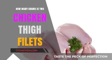 Chicken Thigh Filets Weight: How Many Grams in Two Pieces?