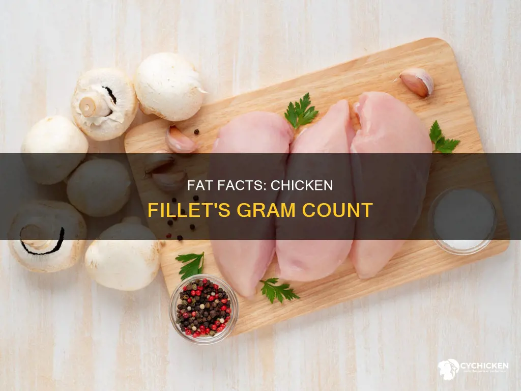 how many grams of fat in a chicken fillet