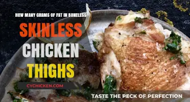 Fat Content in Boneless Skinless Chicken Thighs: A Nutritional Breakdown