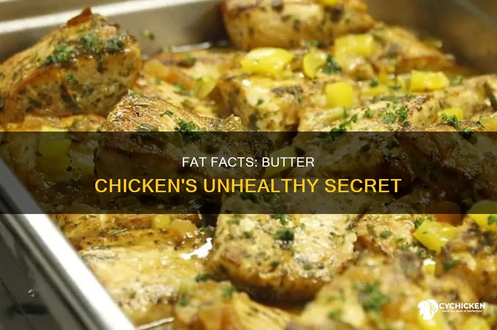 how many grams of fat in butter chicken