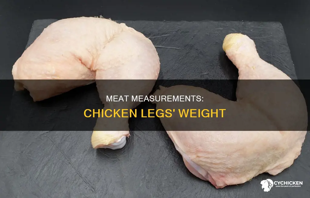 how many grams of meat on a chicken leg