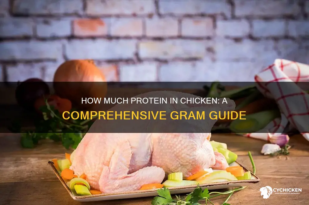how many grams of protei in chicken