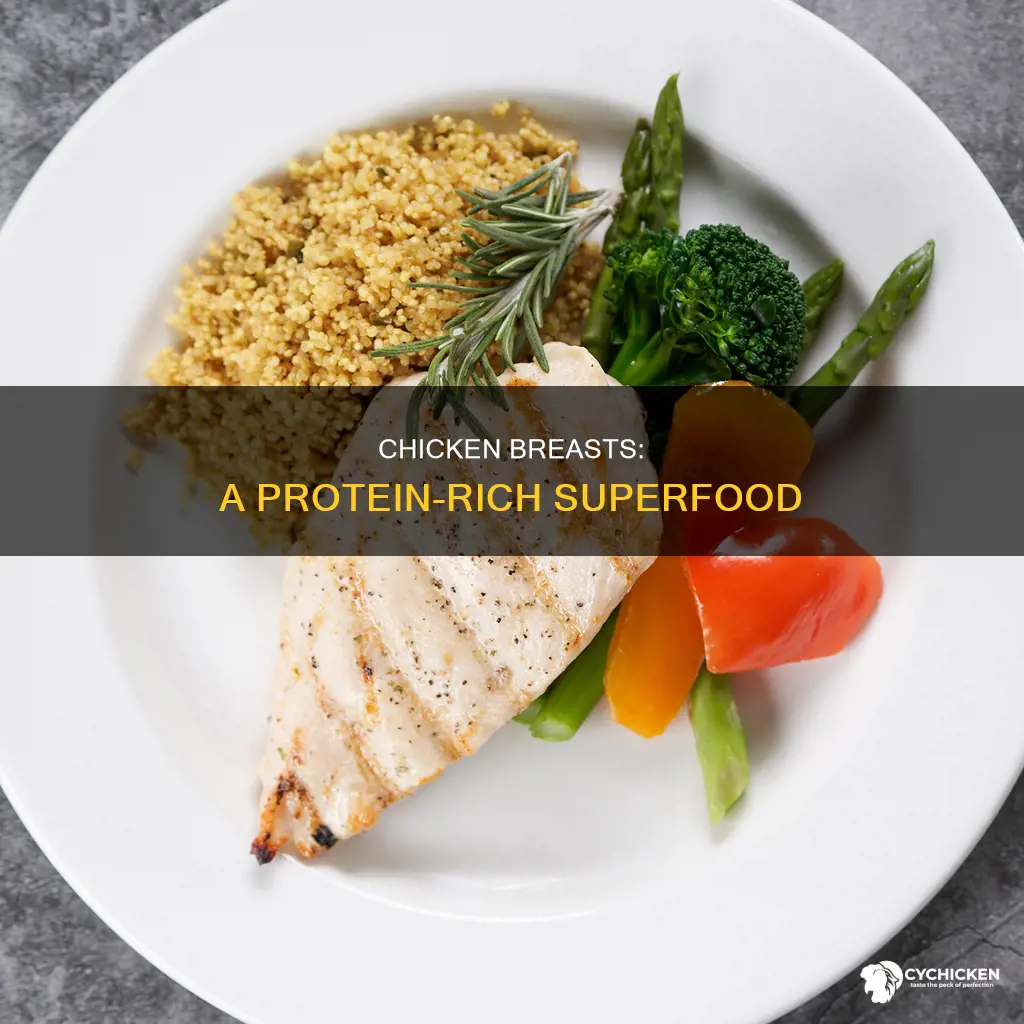 how many grams of protein are in a chicken breadt