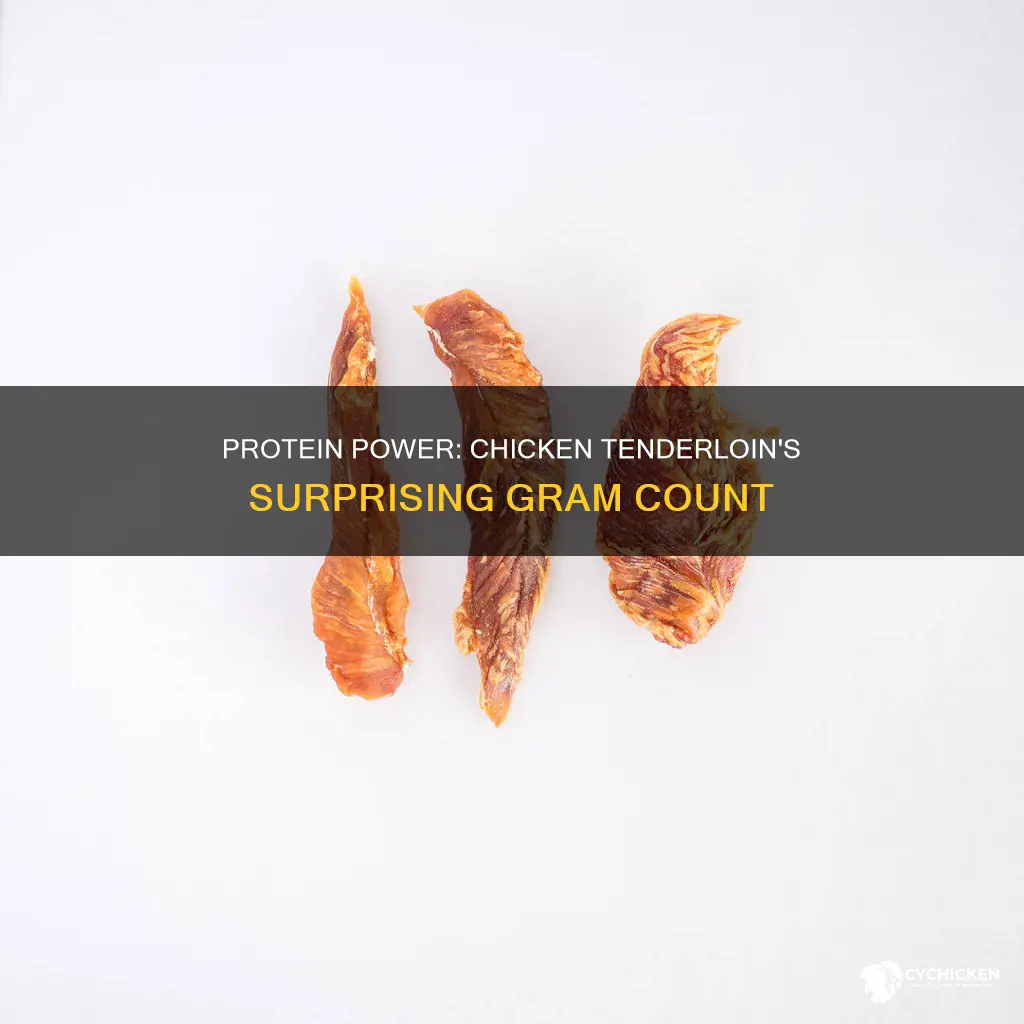 how many grams of protein are in a chicken tenderloin