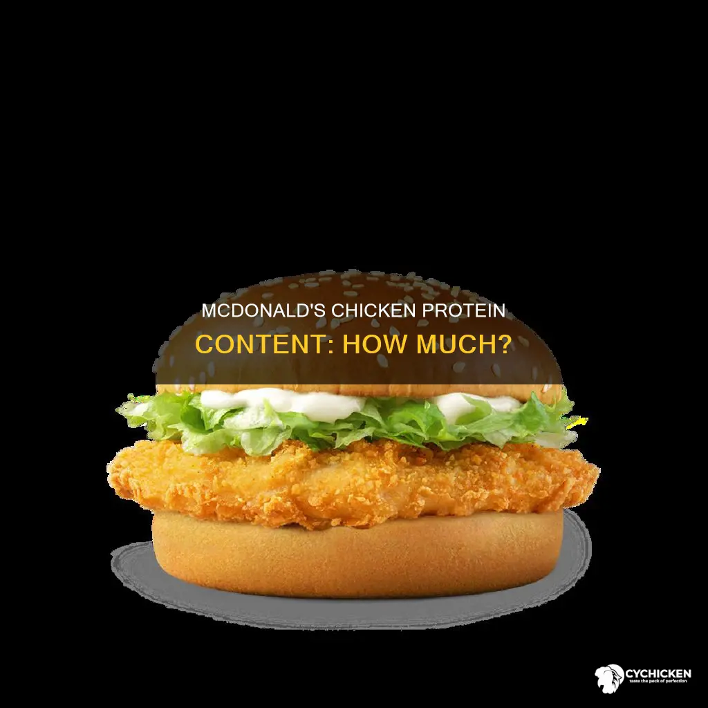 how many grams of protein are in mcdonald
