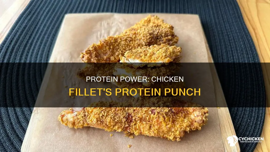 how many grams of protein in 1 chicken fillet
