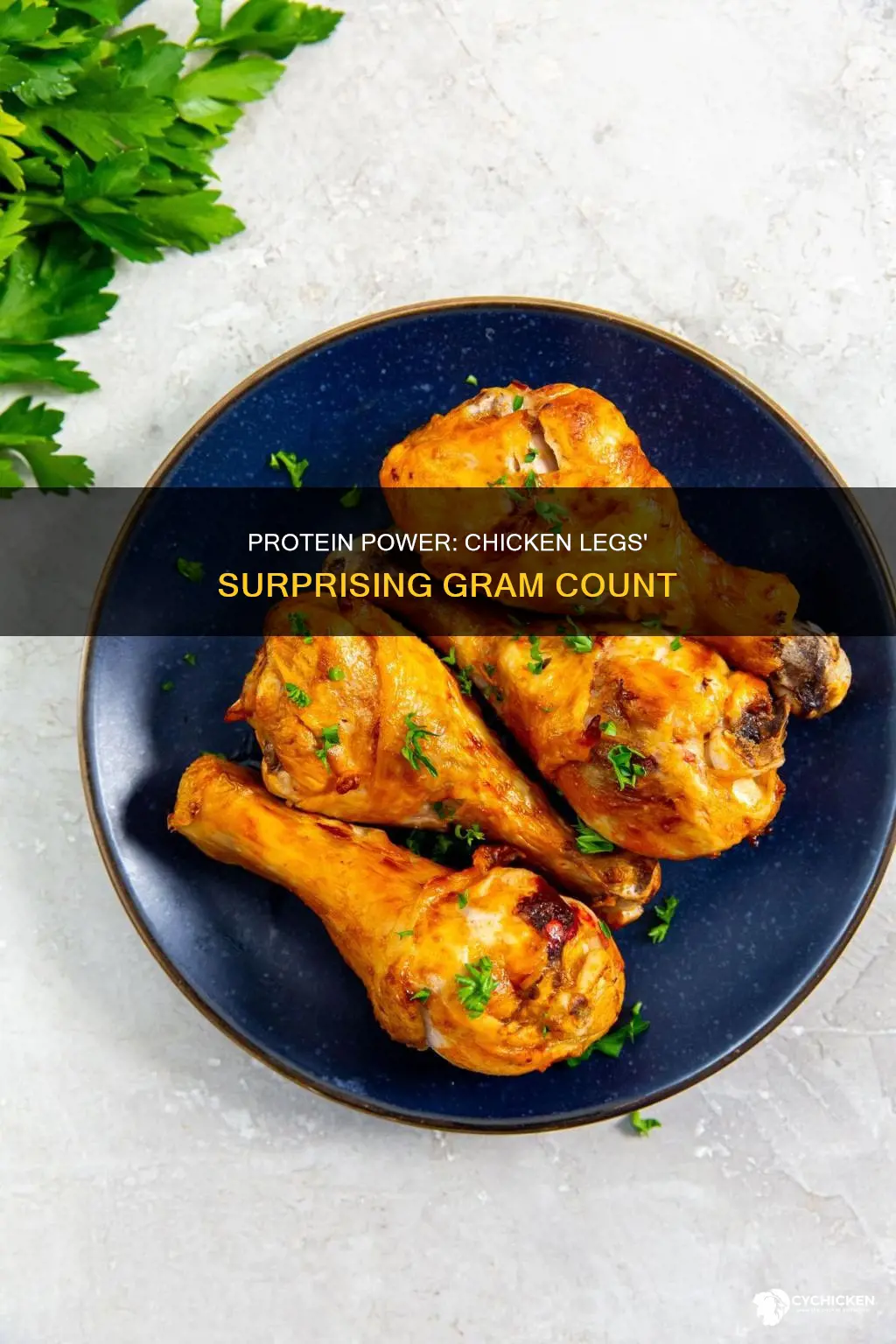 how many grams of protein in 14 chicken legs