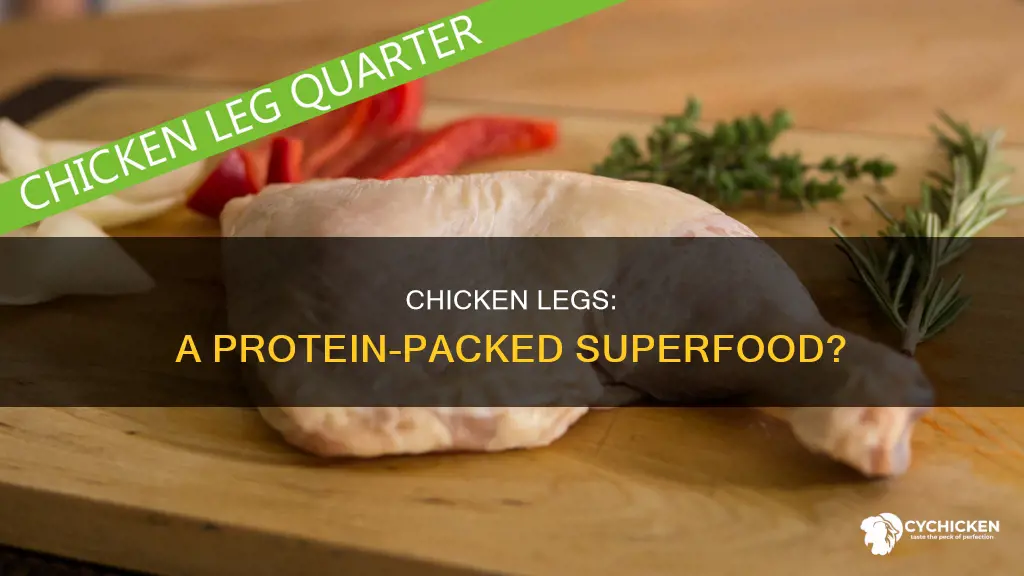 how many grams of protein in 2 chicken legs