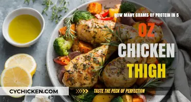 Protein Content in 5 oz Chicken Thigh: A Nutritional Breakdown