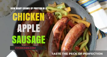 Protein-rich Chicken Apple Sausage: How Much Protein?