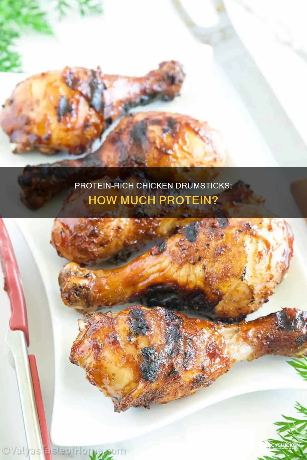 how many grams of protein in a chicken drum