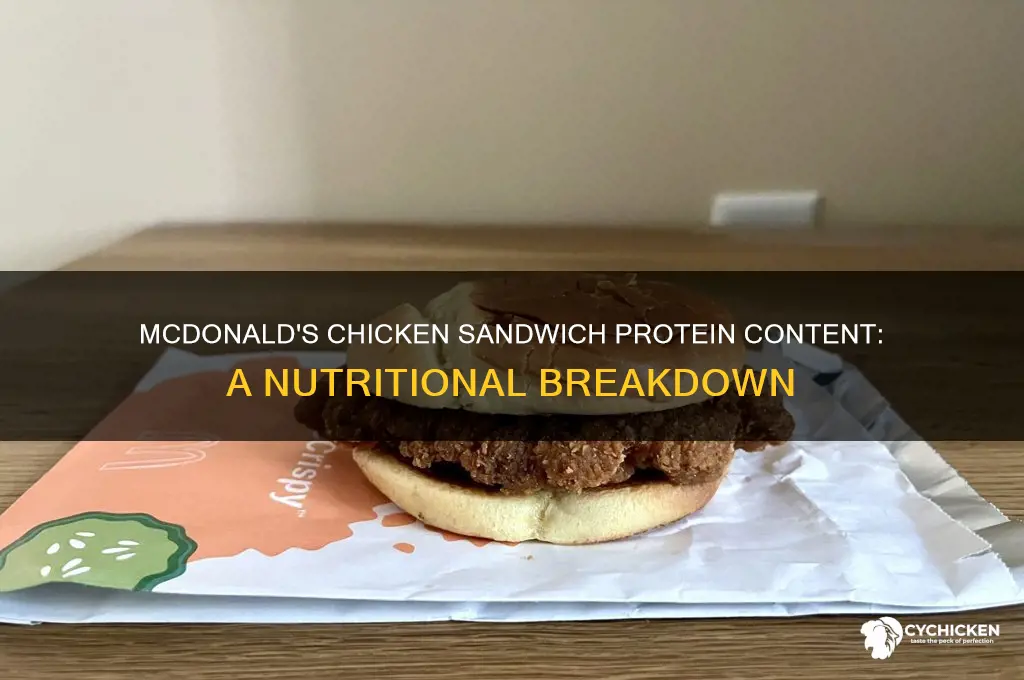 how many grams of protein in a mcdonald