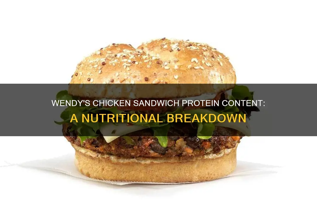 how many grams of protein in a wendy