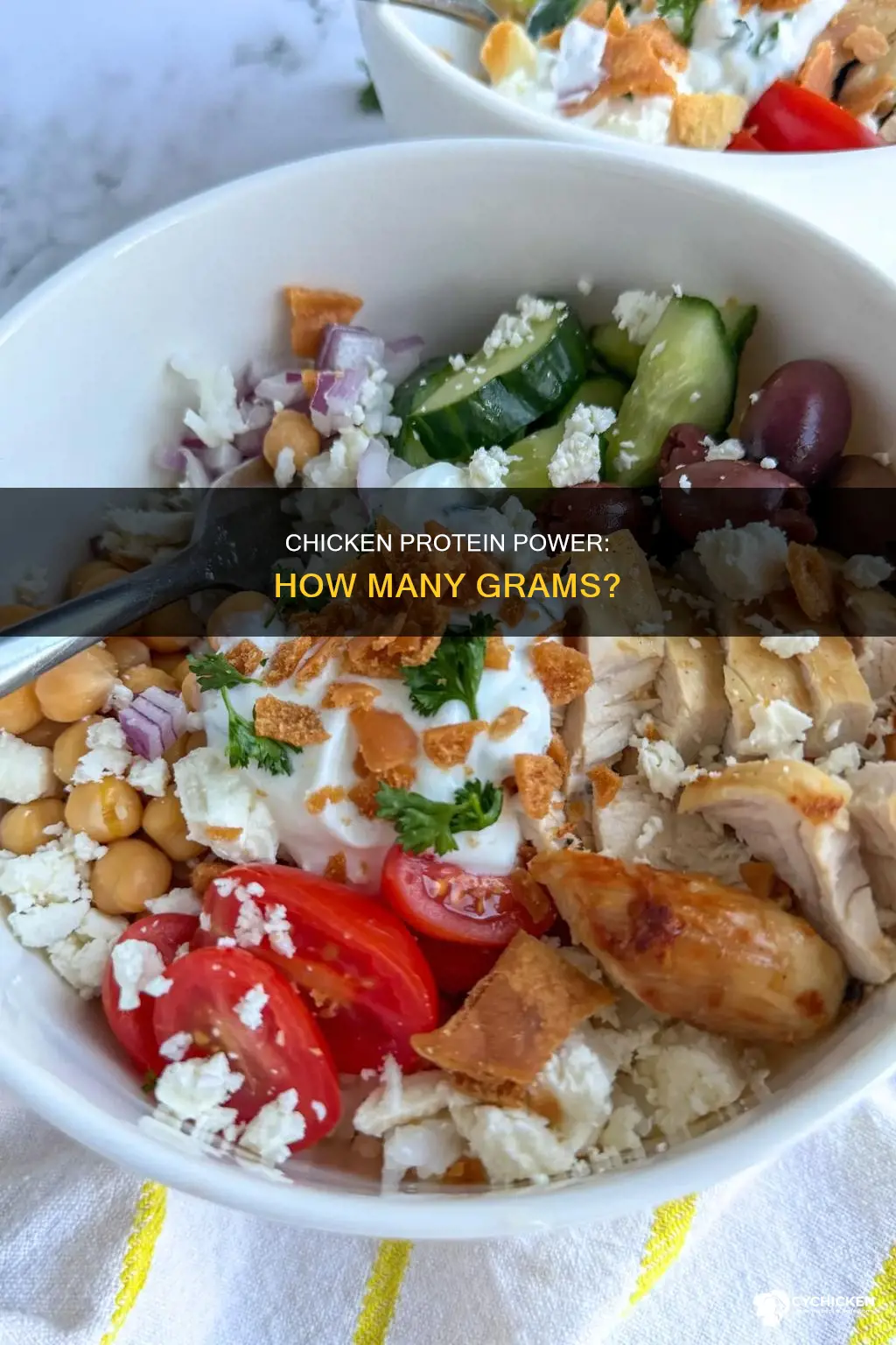 how many grams of protein in an entire chicken