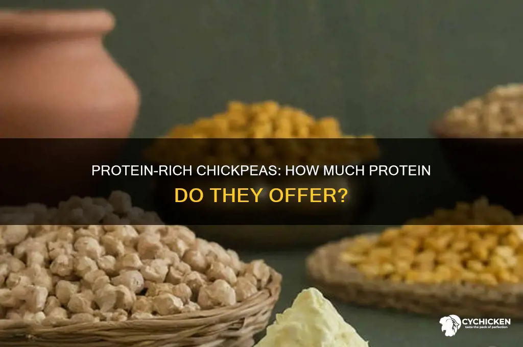 how many grams of protein in chick peas