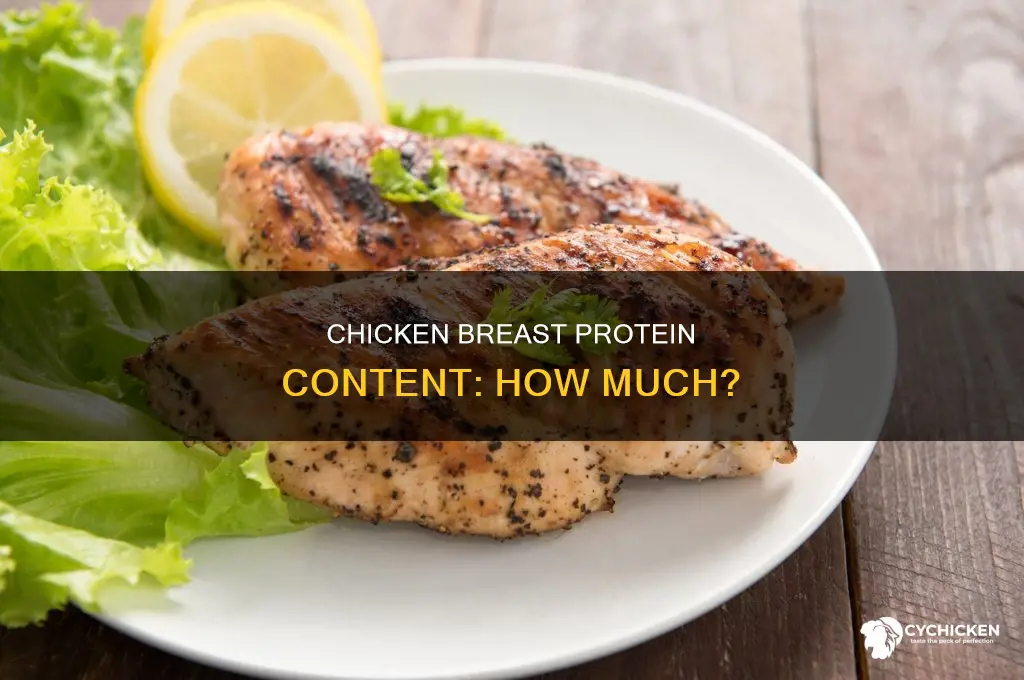how many grams of protein in chicken breadt