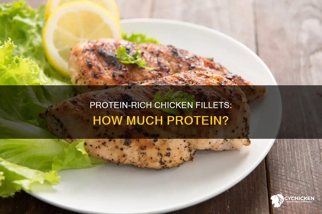 how many grams of protein in chicken fillet